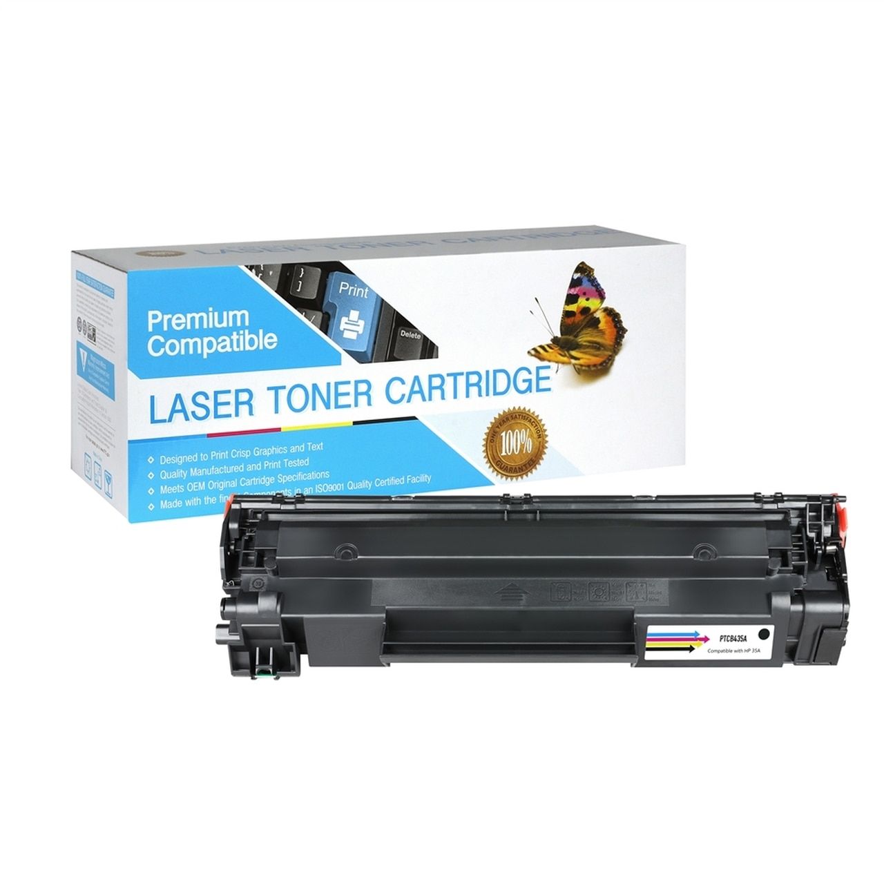 HP (HP 35A) Compatible Black Toner Cartridge - Pack of 1