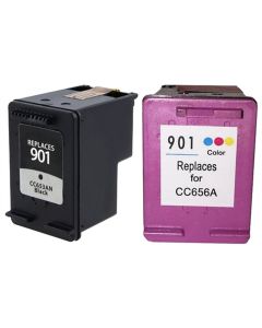 HP 901 (CN069FN) Remanufactured Ink Cartridge Two Pack