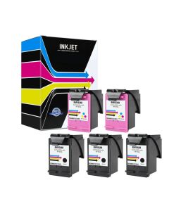 HP 65XL Remanufactured High Yield Ink Cartridge 5-Pack