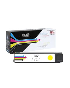 HP J3M70A (HP 981A) Remanufactured Yellow Ink Cartridge