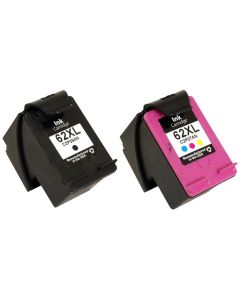 HP 62XL Remanufactured Ink Cartridge High Yield 2-Pack