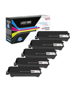 Brother TN570 Compatible Toner Cartridge 5-Pack