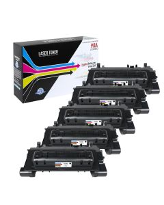 HP CE390A (HP 90A) Compatible Jumbo Toner Cartridge 5-Pack