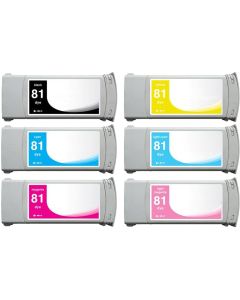 HP 81 Compatible Ink Cartridge 6-Pack