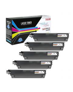 Brother TN580 Compatible Toner Cartridge 5-Pack