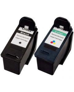 Dell CH883, CH884 Remanufactured Ink Cartridge Two Pack Value Bundle