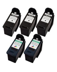 Dell CH883, CH884 Remanufactured Ink Cartridge Five Pack Value Bundle