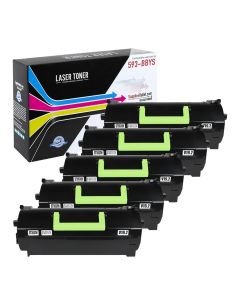 Dell 593-BBYS Compatible High Yield Toner Cartridge 5-Pack