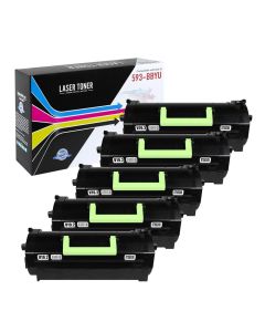 Dell 593-BBYU Compatible Extra High Yield Toner Cartridge 5-Pack