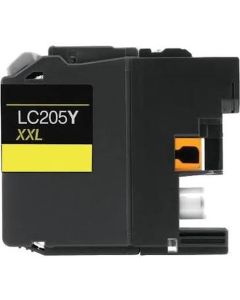 Brother LC205Y Compatible Yellow Ink Cartridge