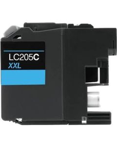 Brother LC205C Compatible Cyan Ink Cartridge
