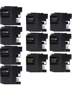 Brother LC203 Compatible Ink Cartridge 10-Pack