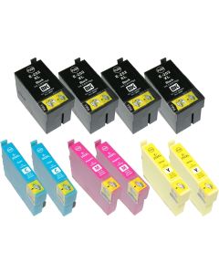Epson T252XL Remanufactured Ink Cartridge High Yield 10-Pack Value Bundle