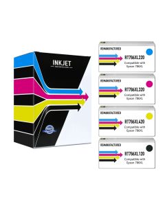 Epson T786XL Remanufactured High Yield Ink Cartridge 4-Pack