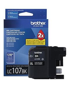 Brother LC107BK Ink Cartridge (Black, Super High Yield)