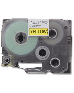 Brother TZe651 Compatible Black On Yellow P-Touch Label Tape