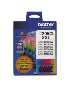 Brother LC205 Ink Cartridge (All Colors, Super High Yield)