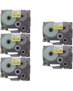 Brother TZe641 Compatible P-Touch Label Tape 5-Pack
