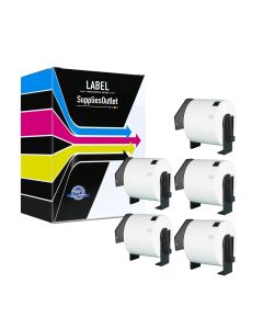 Brother DK-1202 Compatible Shipping Labels 5-Pack