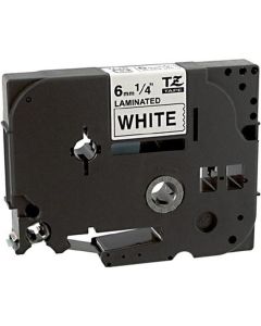 Brother TZe211 Compatible Black On White P-Touch Label Tape