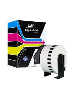 Brother DK2225 Compatible Black On White Continuous Paper Tape