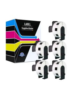 Brother DK1221 Compatible Paper Labels 5-Pack