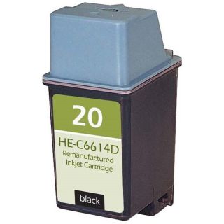 RC6614 | HP C6614D (HP 20) Remanufactured Black Ink Cartridge