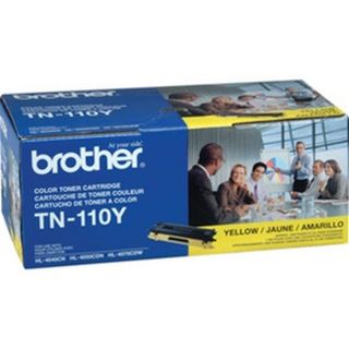 TN110Y | Brother Genuine TN-110Y Yellow Toner Cartridge 1,500 Page Yield