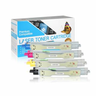 CD5100VB | Dell Color Laser 5100cn Compatible High Yield Toner Cartridge Value Bundle (K,C,M,Y)