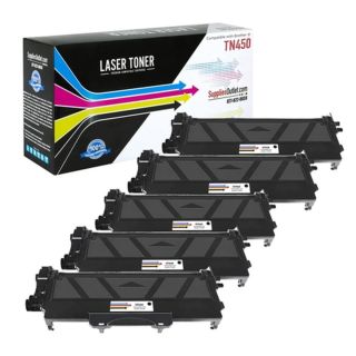 SOBTN450-5P | Brother TN450 Compatible Black Toner Cartridge Set 5-Pack